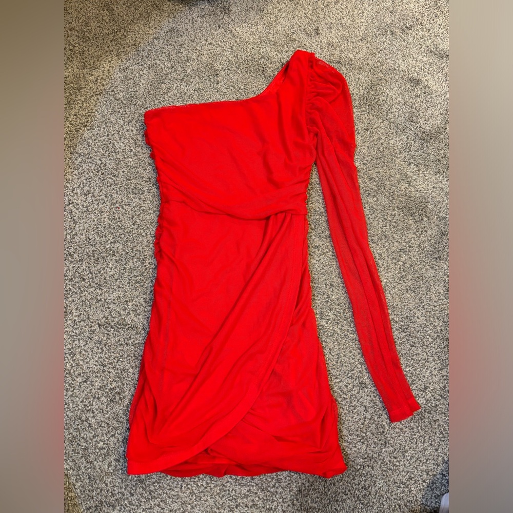 Lucy in the Sky One Shoulder Mini Dress